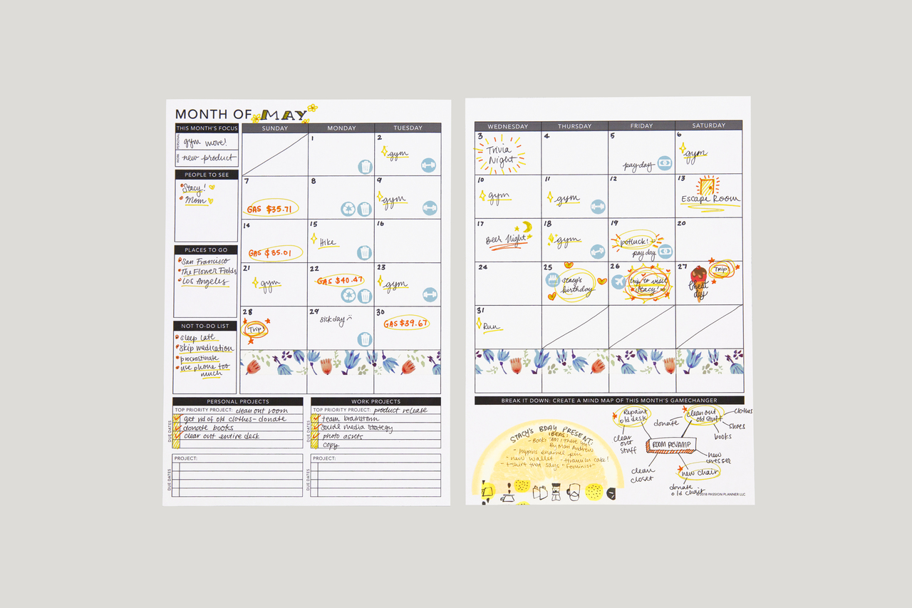 Undateds photo about Free Printable 5.5 X8 5 Planner Pages identified as Undateds